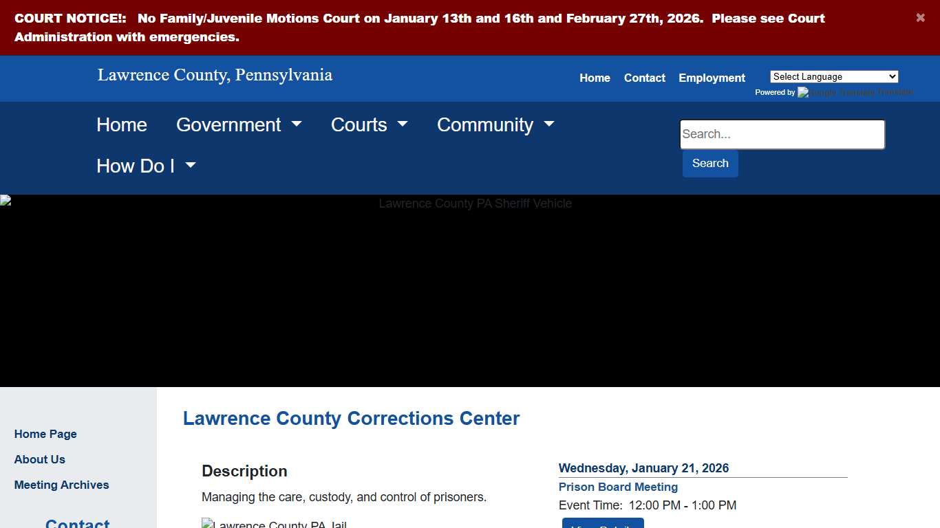 Lawrence County - Corrections